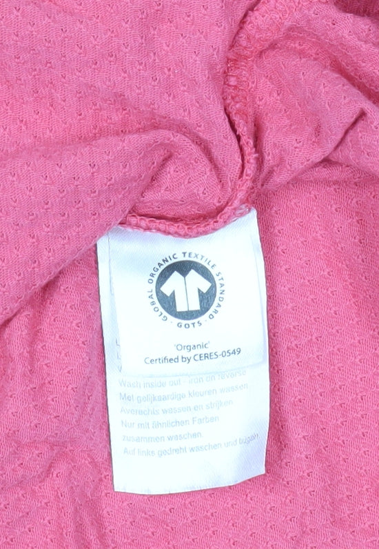 Damart Pink Organic Cotton T-Shirt, Short Sleeve