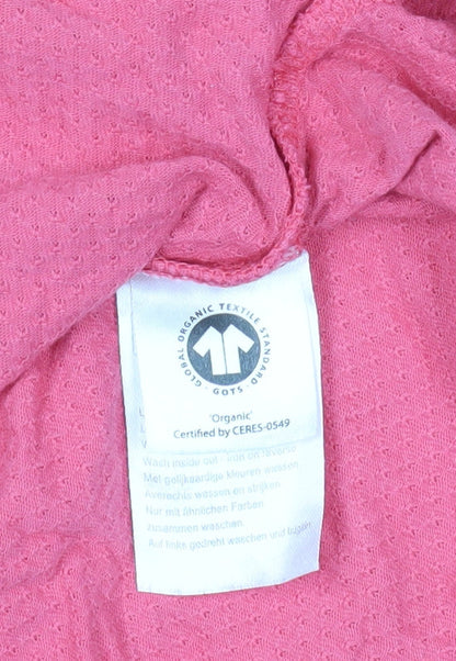 Damart Pink Organic Cotton T-Shirt, Short Sleeve