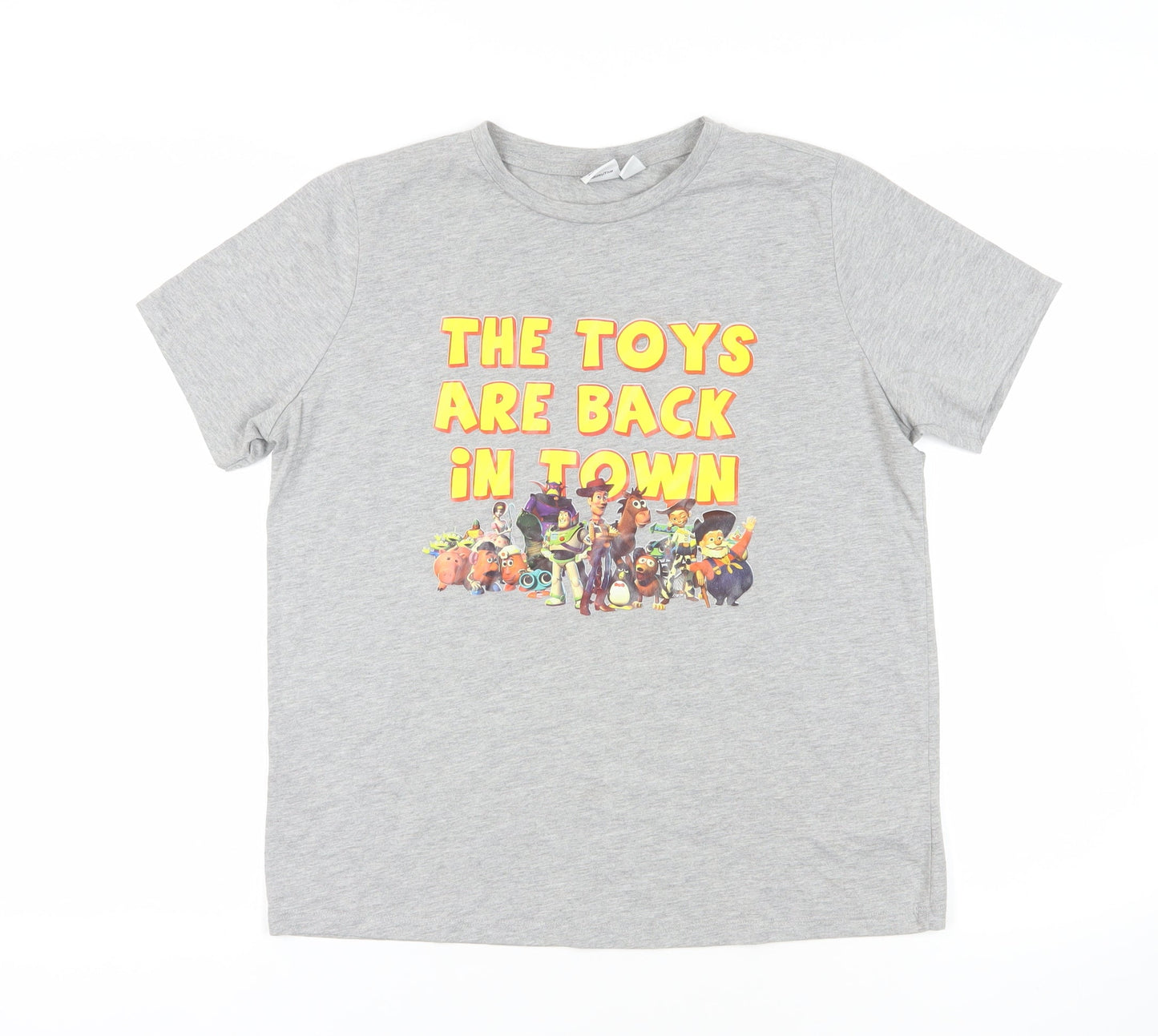 Toy Story Grey T-Shirt M Unisex Casual Movie Print