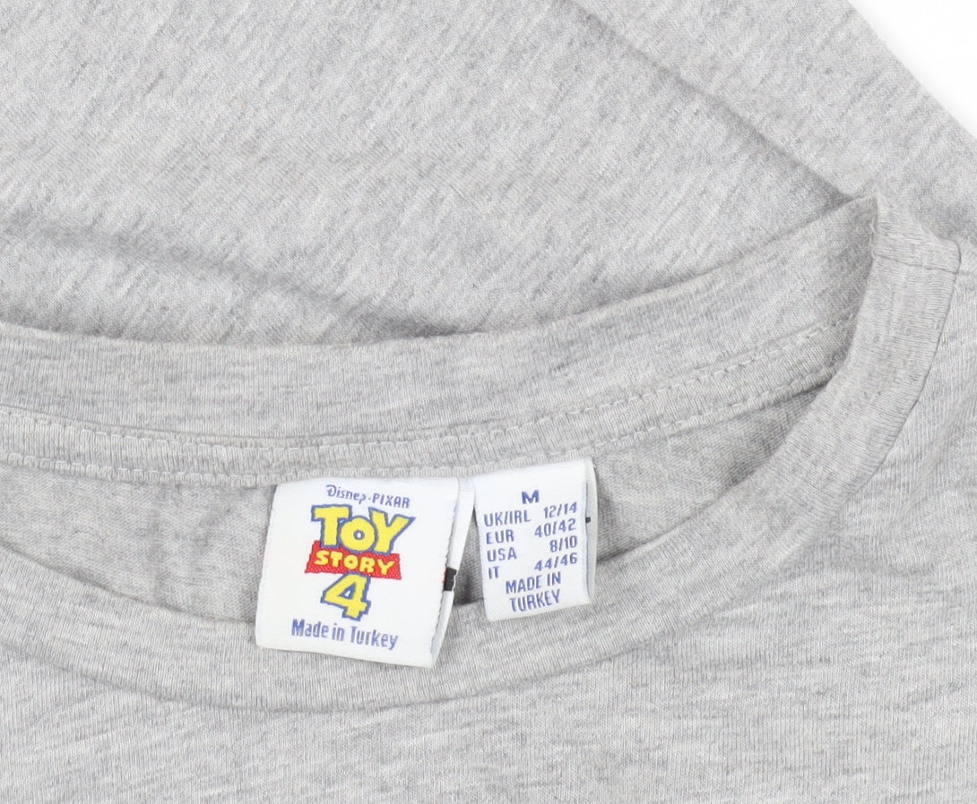 Toy Story Grey T-Shirt M Unisex Casual Movie Print