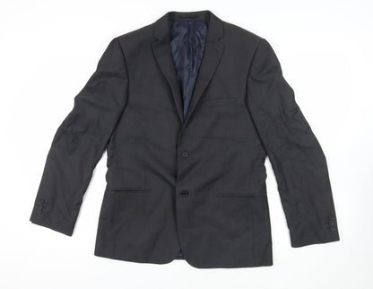 Mens UK Size 40 Ted Baker Regular Black Suit Jacket