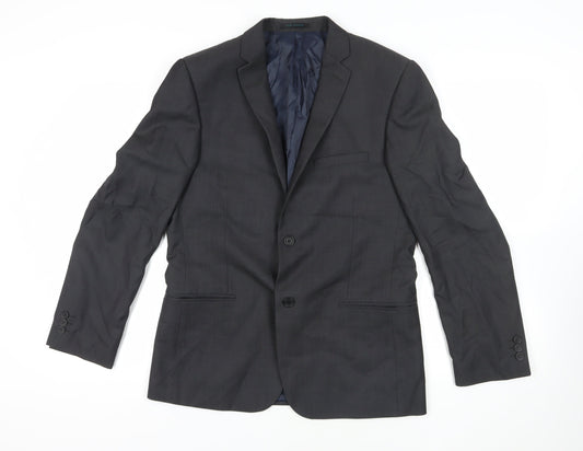 Mens UK Size 40 Ted Baker Regular Black Suit Jacket