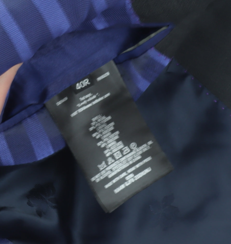 Mens UK Size 40 Ted Baker Regular Black Suit Jacket