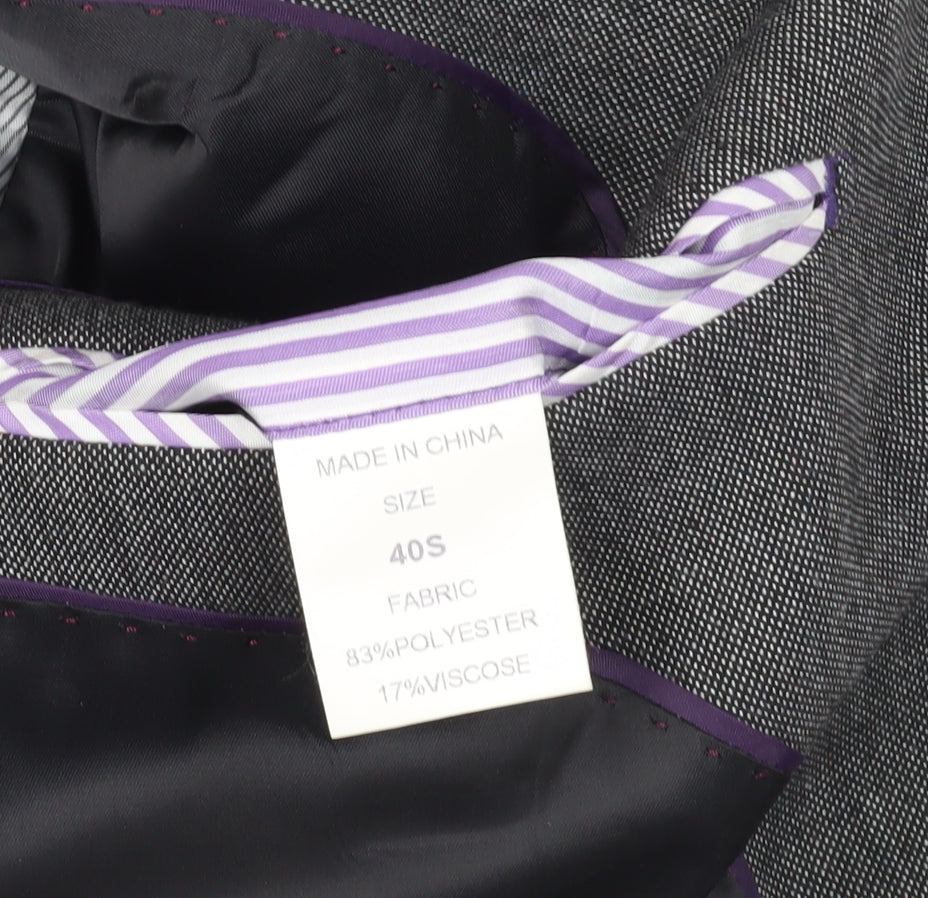 Mens UK Size M Fellini Regular Grey Suit Jacket