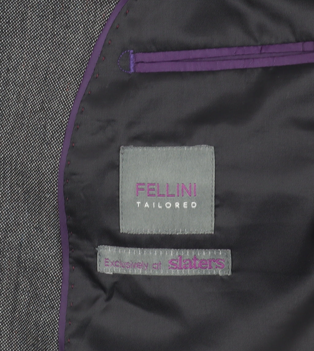 Mens UK Size M Fellini Regular Grey Suit Jacket