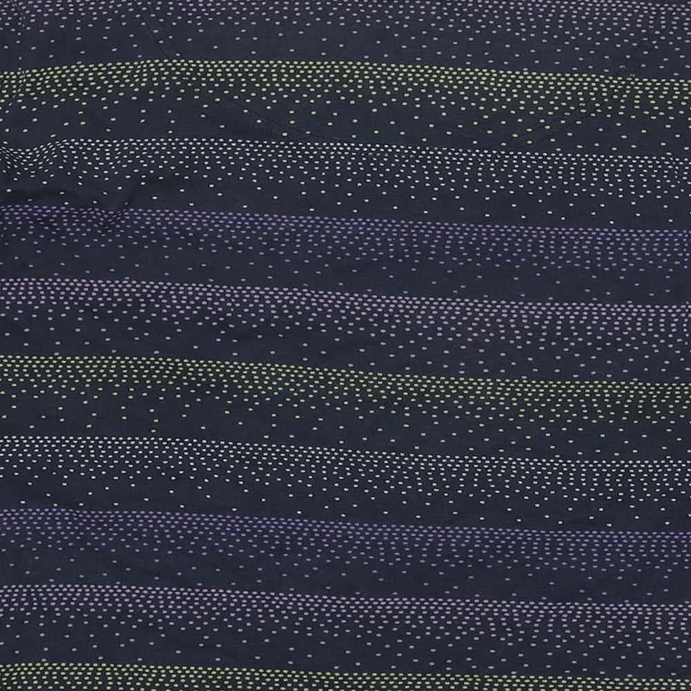 Maine Womens Multicoloured Geometric Cotton Basic T-Shirt Size 18 Square Neck