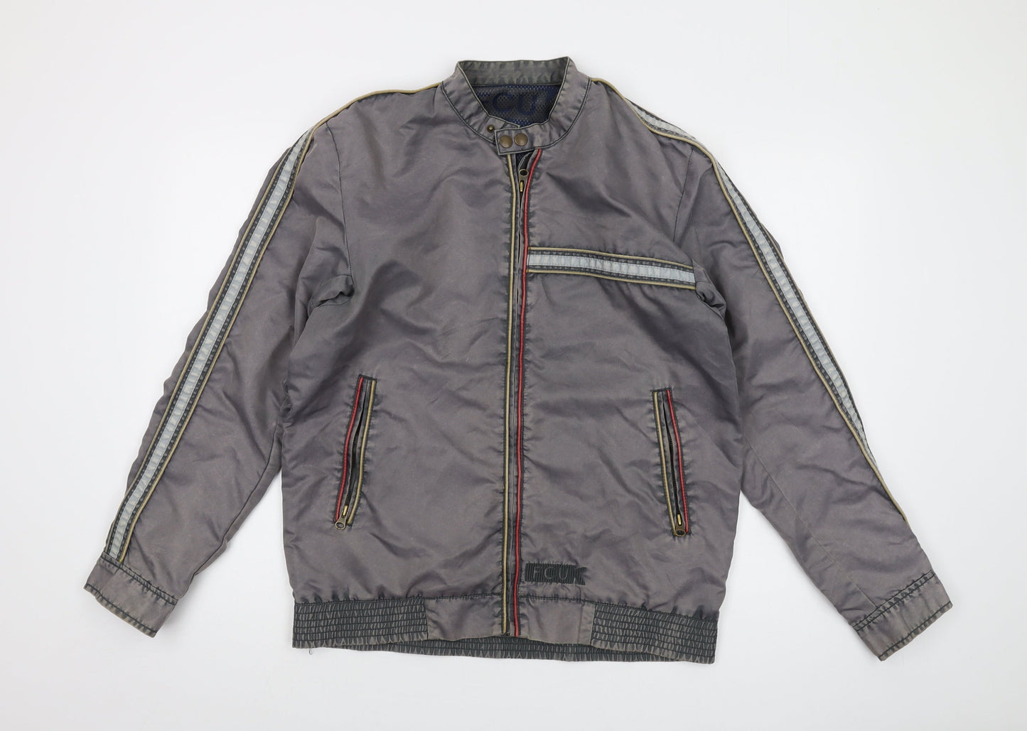 Mens UK Size S French Connection Grey Bomber Jacket
