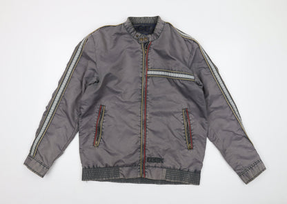 Mens UK Size S French Connection Grey Bomber Jacket