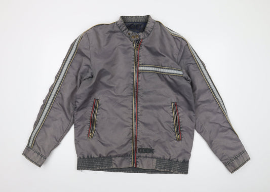 Mens UK Size S French Connection Grey Bomber Jacket