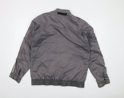 Mens UK Size S French Connection Grey Bomber Jacket