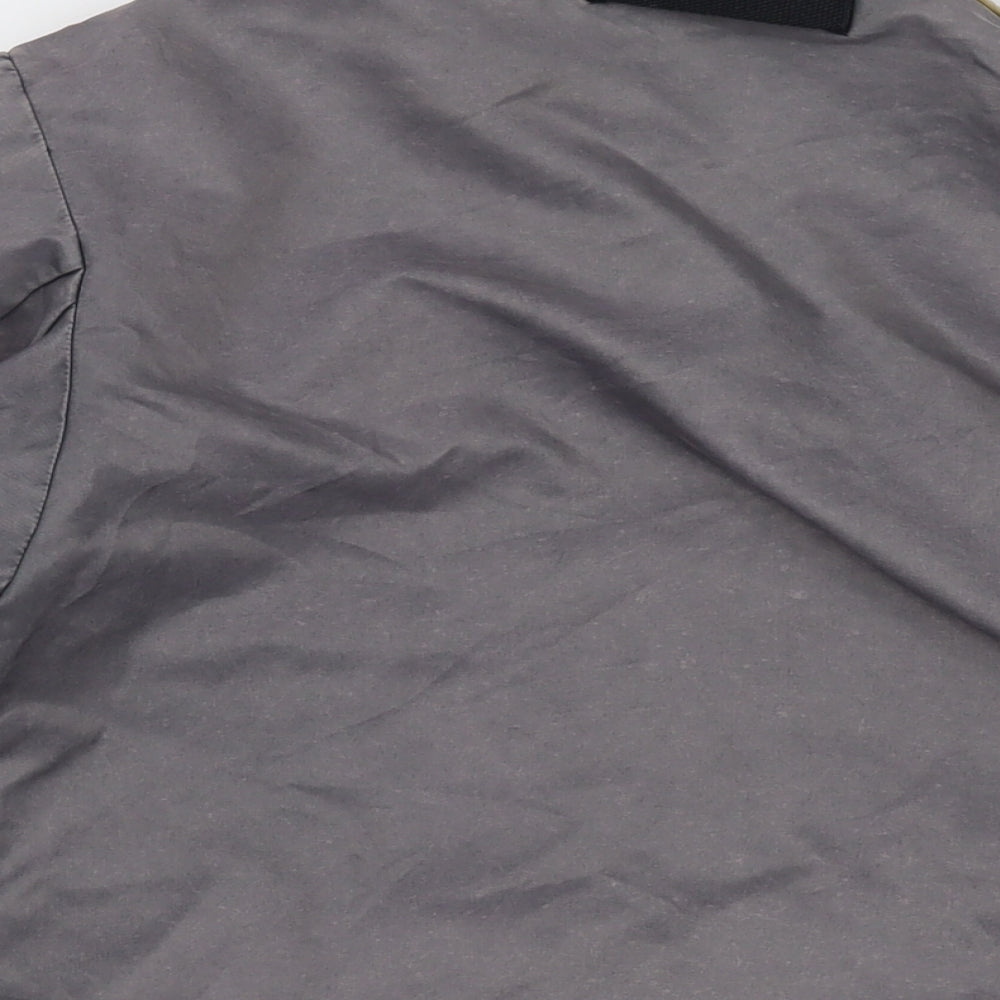 Mens UK Size S French Connection Grey Bomber Jacket