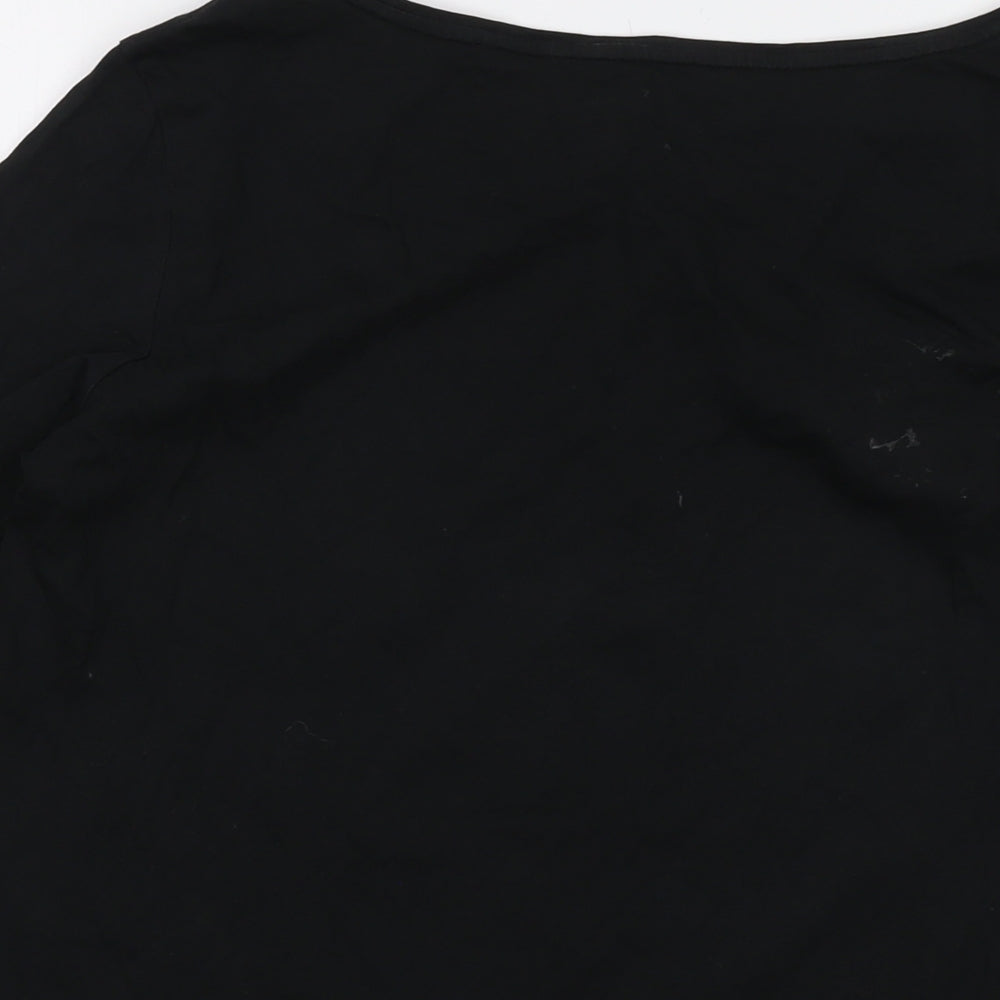 Womens UK Size XL Esprit Black Basic T-Shirt