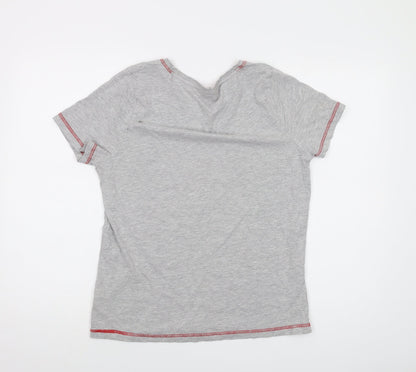 ELF Womens Grey Cotton Basic T-Shirt Size 14 Crew Neck - Buddy The Elf