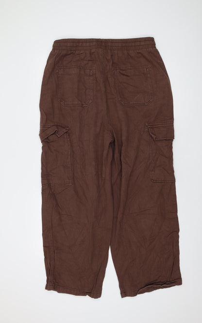 Womens UK Size 32 in COLLUSION Regular Fit  Brown Trousers