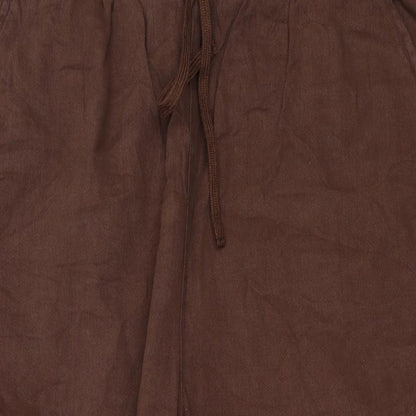 Womens UK Size 32 in COLLUSION Regular Fit  Brown Trousers