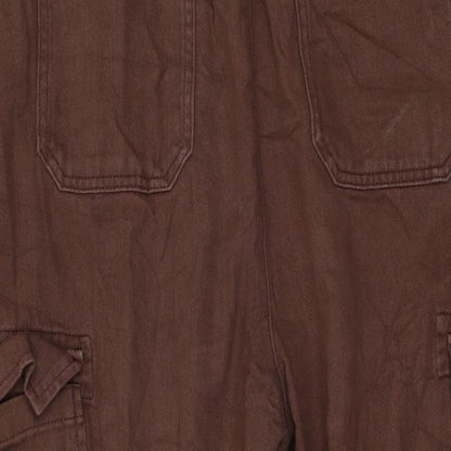 Womens UK Size 32 in COLLUSION Regular Fit  Brown Trousers