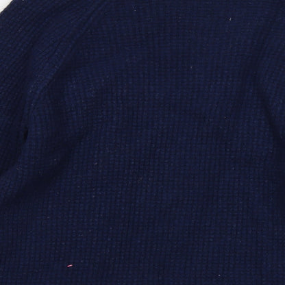 Crew Clothing Womens Blue Crew Neck Wool Pullover Jumper Size M