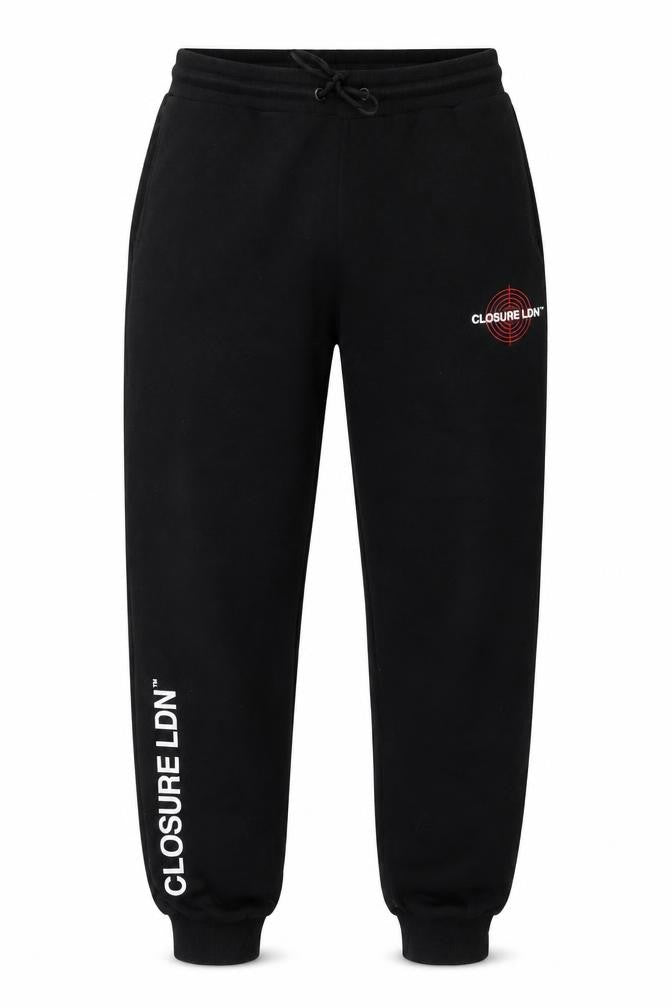 Mens UK Size L CLOSURE Regular Fit Sweatpants Black Trousers