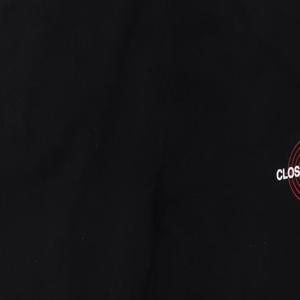Mens UK Size L CLOSURE Regular Fit Sweatpants Black Trousers