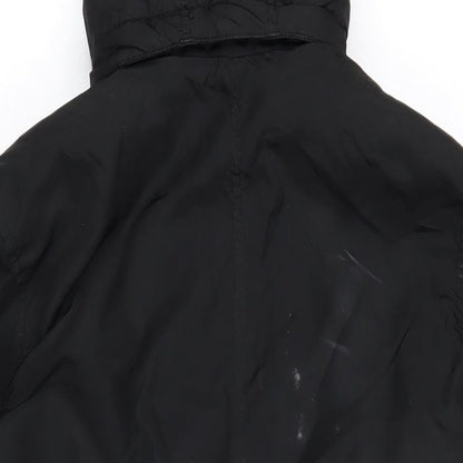 H&M Girls Black Jacket Coat Size 12-13 Years Zip