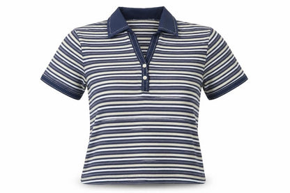 Womens UK Size 12 Poppy Blue Basic Polo