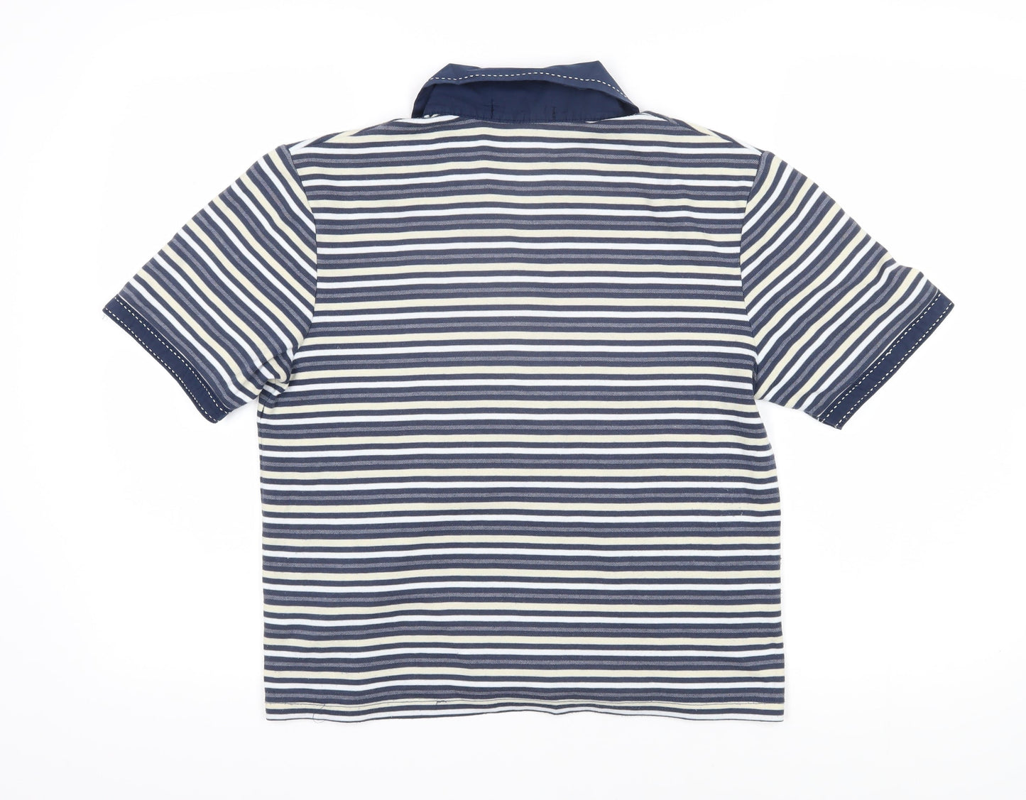 Womens UK Size 12 Poppy Blue Basic Polo