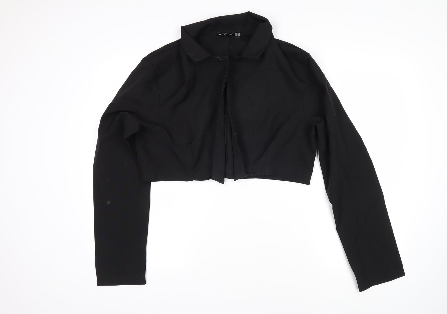 Womens UK Size 14 PRETTYLITTLETHING Black Jacket