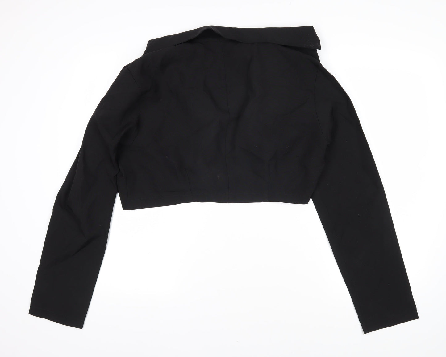 Womens UK Size 14 PRETTYLITTLETHING Black Jacket