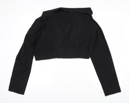 Womens UK Size 14 PRETTYLITTLETHING Black Jacket