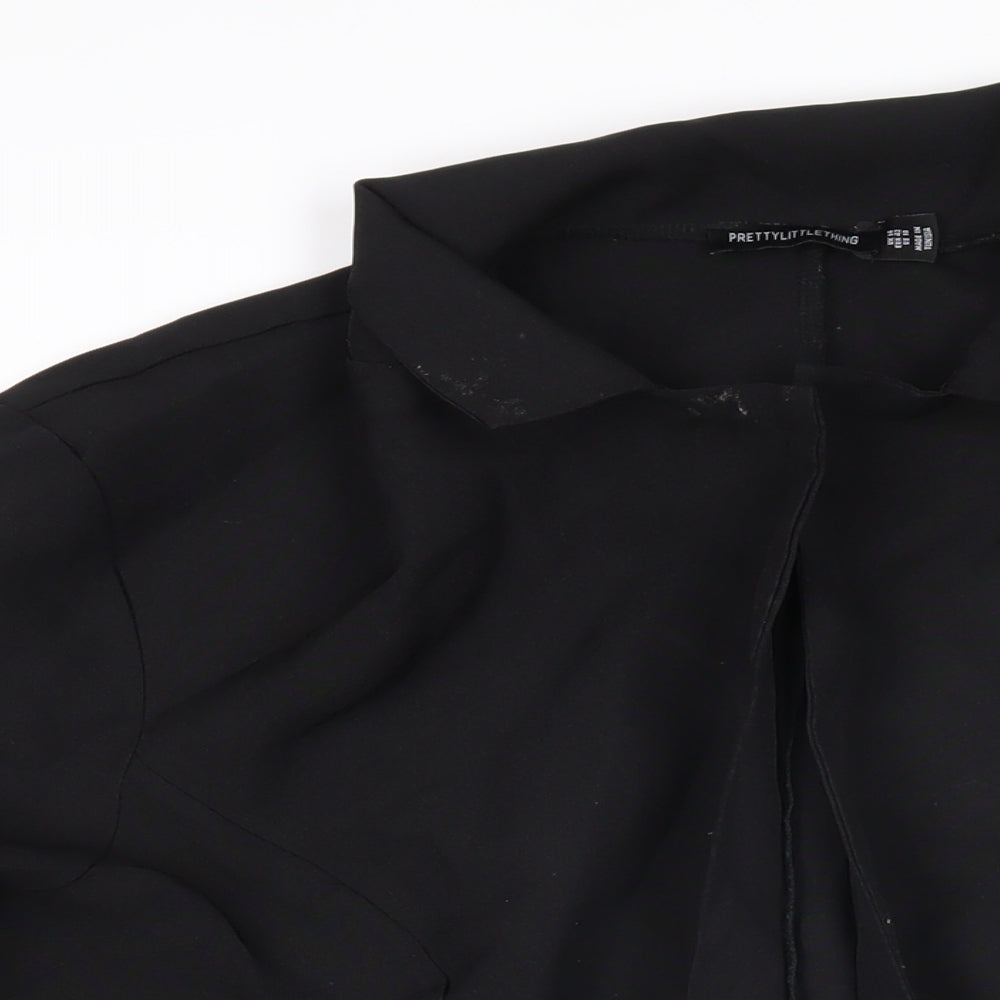 Womens UK Size 14 PRETTYLITTLETHING Black Jacket