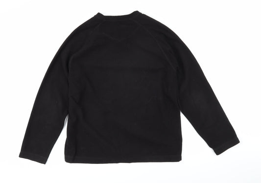 Mens UK Size M Blue Harbour Black Pullover Sweatshirt