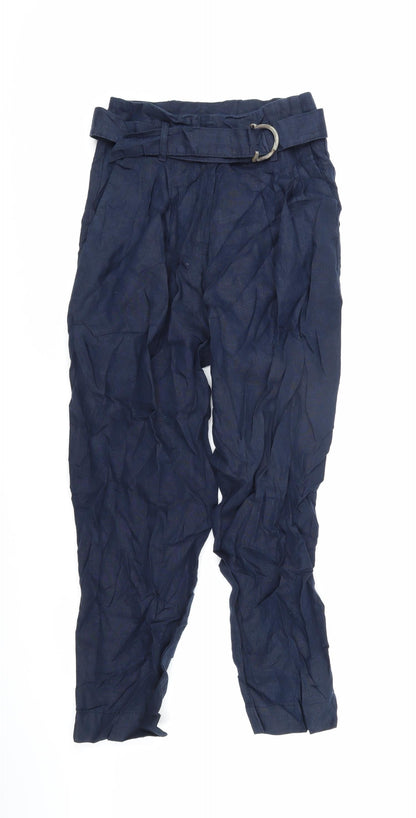 Womens UK Size 6 Marks and Spencer Regular Fit  Blue Trousers