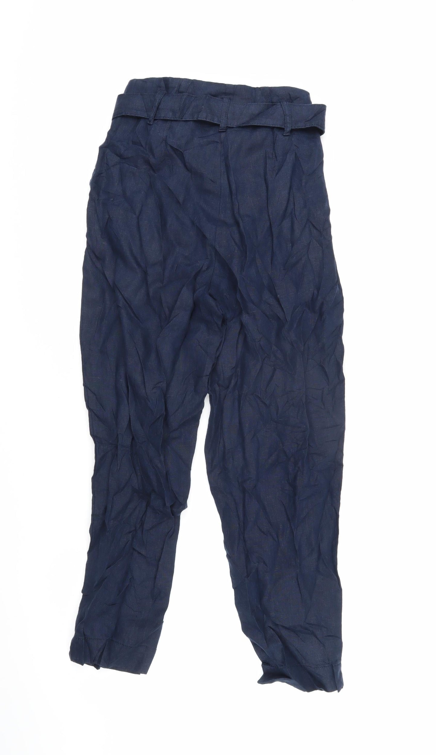 Womens UK Size 6 Marks and Spencer Regular Fit  Blue Trousers