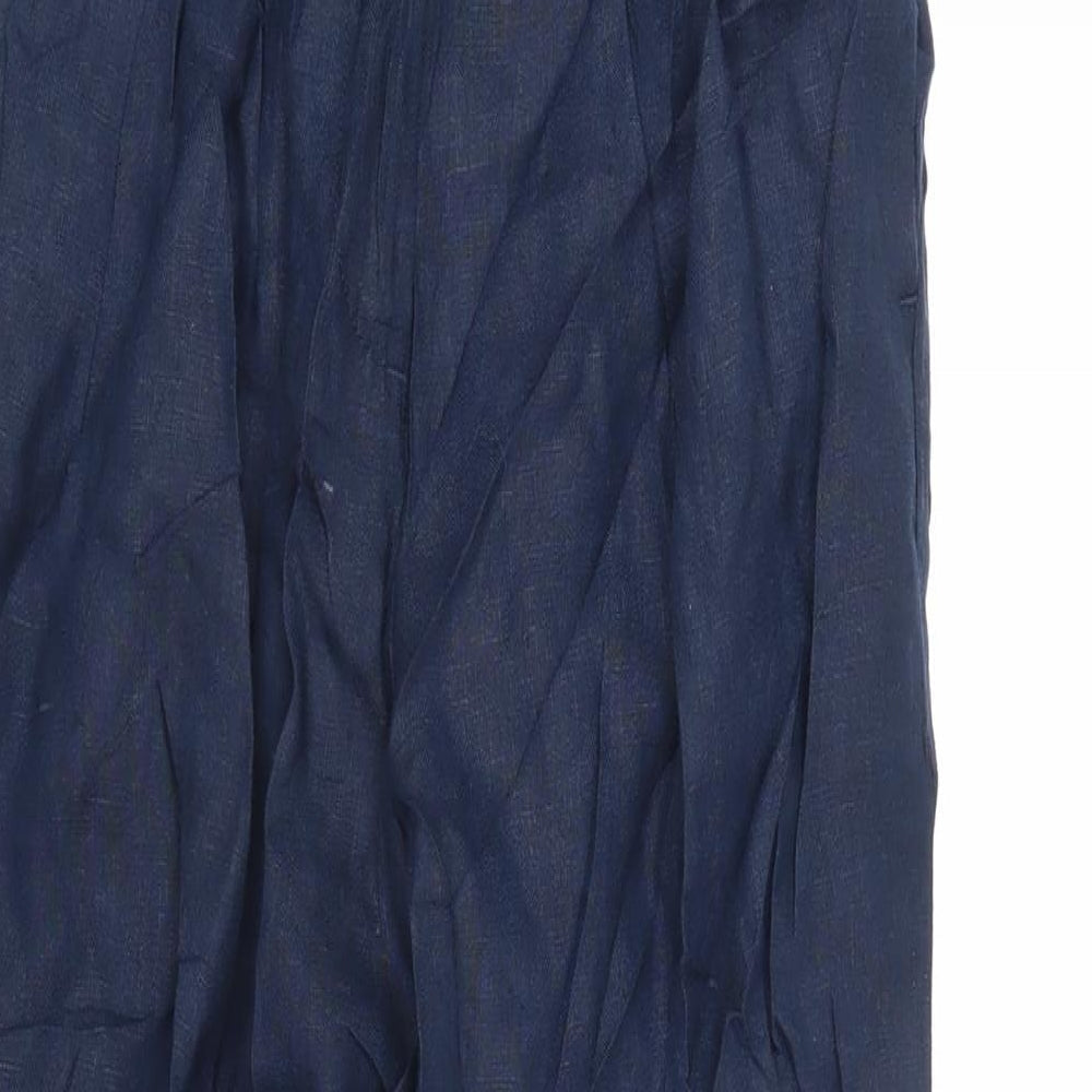 Womens UK Size 6 Marks and Spencer Regular Fit  Blue Trousers