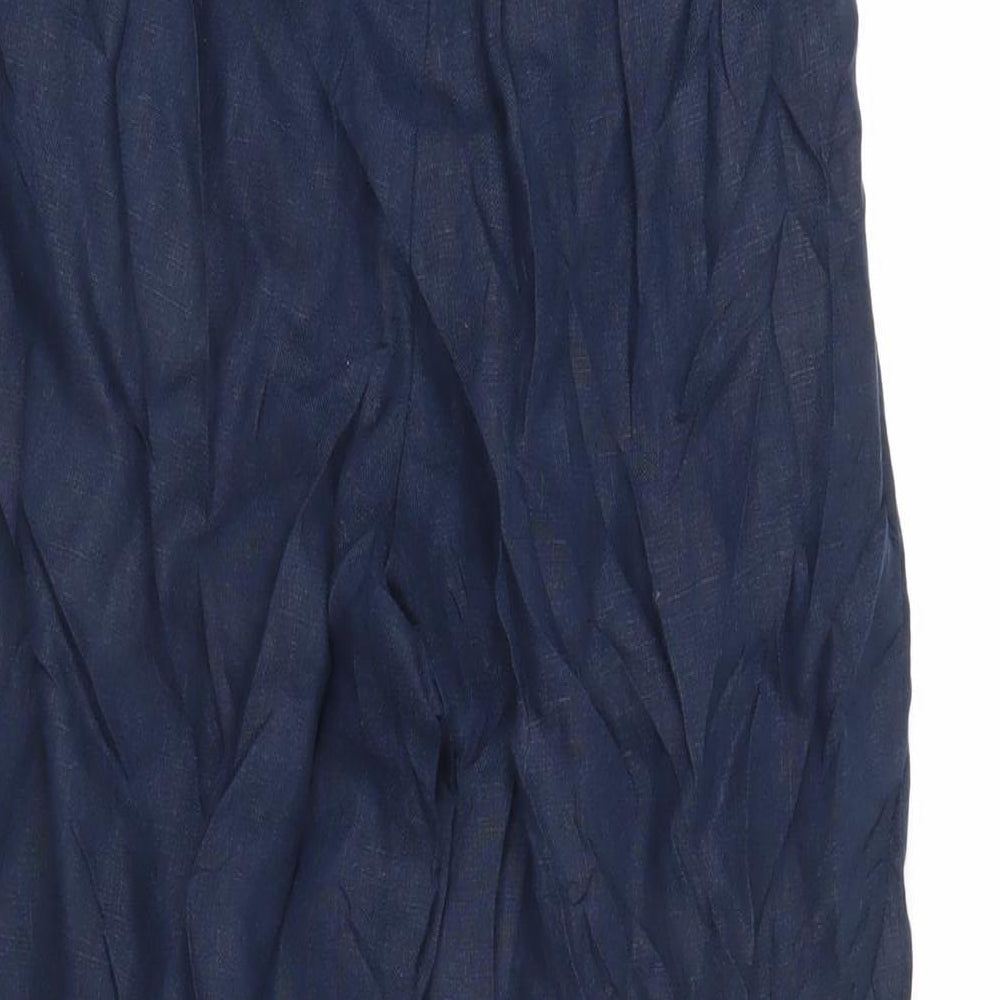 Womens UK Size 6 Marks and Spencer Regular Fit  Blue Trousers