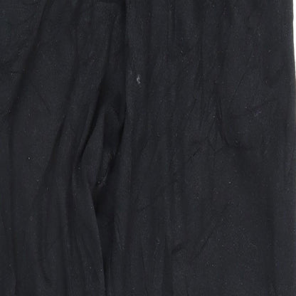 Boohoo Mens Black Polyester Jogger Trousers Size XL L27 in Regular Drawstring - Elasticated waist