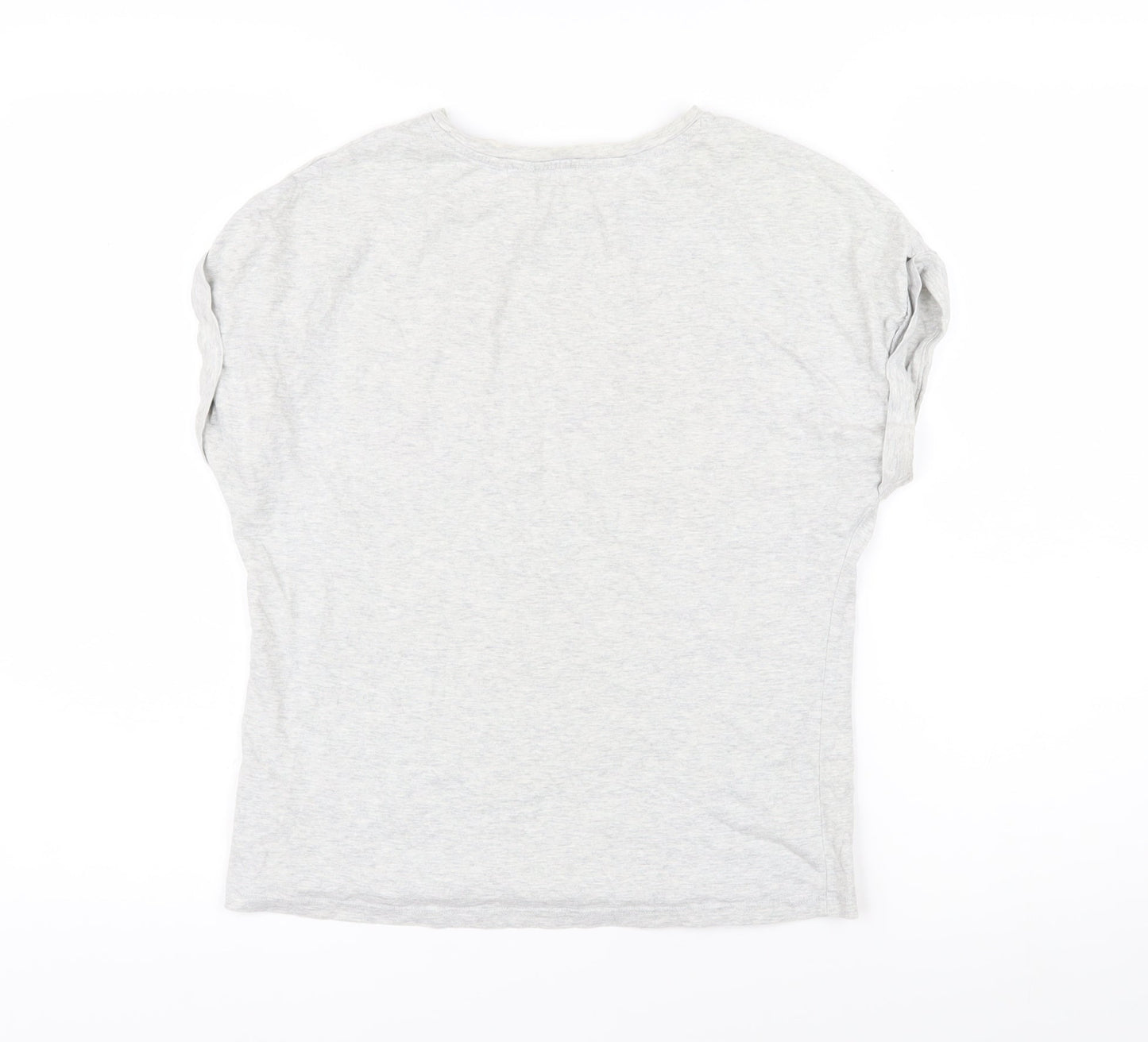 NEXT Girls Grey 100% Cotton Basic T-Shirt Size 12 Years Round Neck Pullover - Bonjour