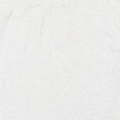 NEXT Girls Grey 100% Cotton Basic T-Shirt Size 12 Years Round Neck Pullover - Bonjour