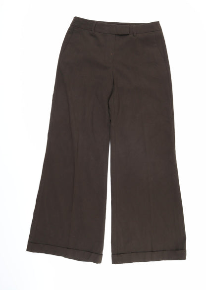 Womens UK Size 12 Marks and Spencer Regular Fit  Brown Trousers