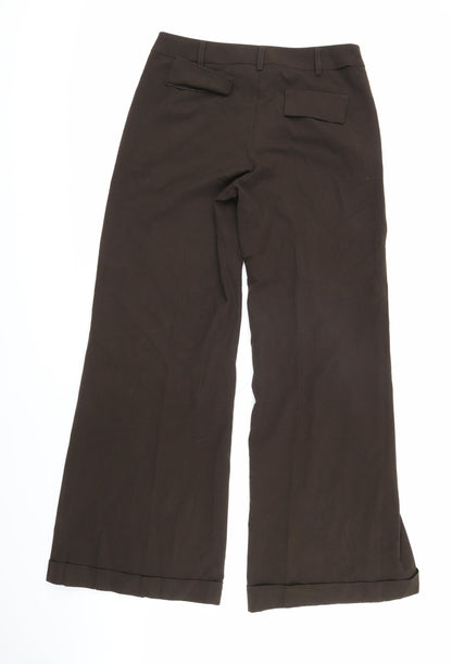 Womens UK Size 12 Marks and Spencer Regular Fit  Brown Trousers