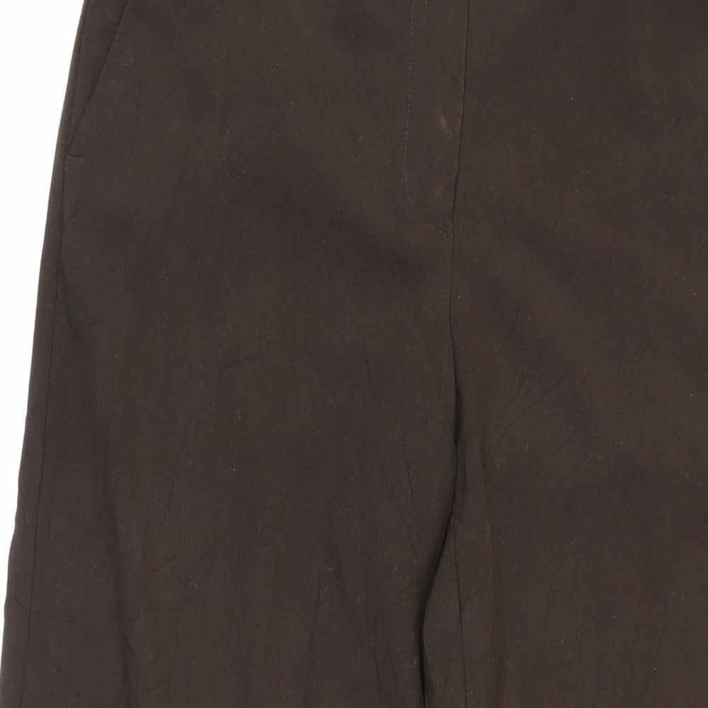 Womens UK Size 12 Marks and Spencer Regular Fit  Brown Trousers