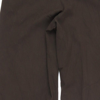 Womens UK Size 12 Marks and Spencer Regular Fit  Brown Trousers