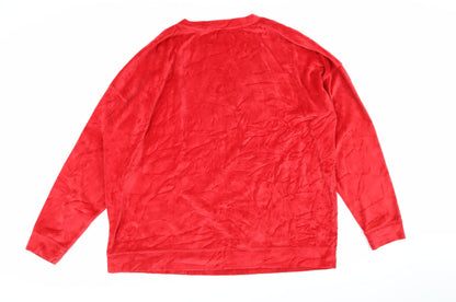 Womens UK Size 20 NEXT Red Pullover Sweatshirt