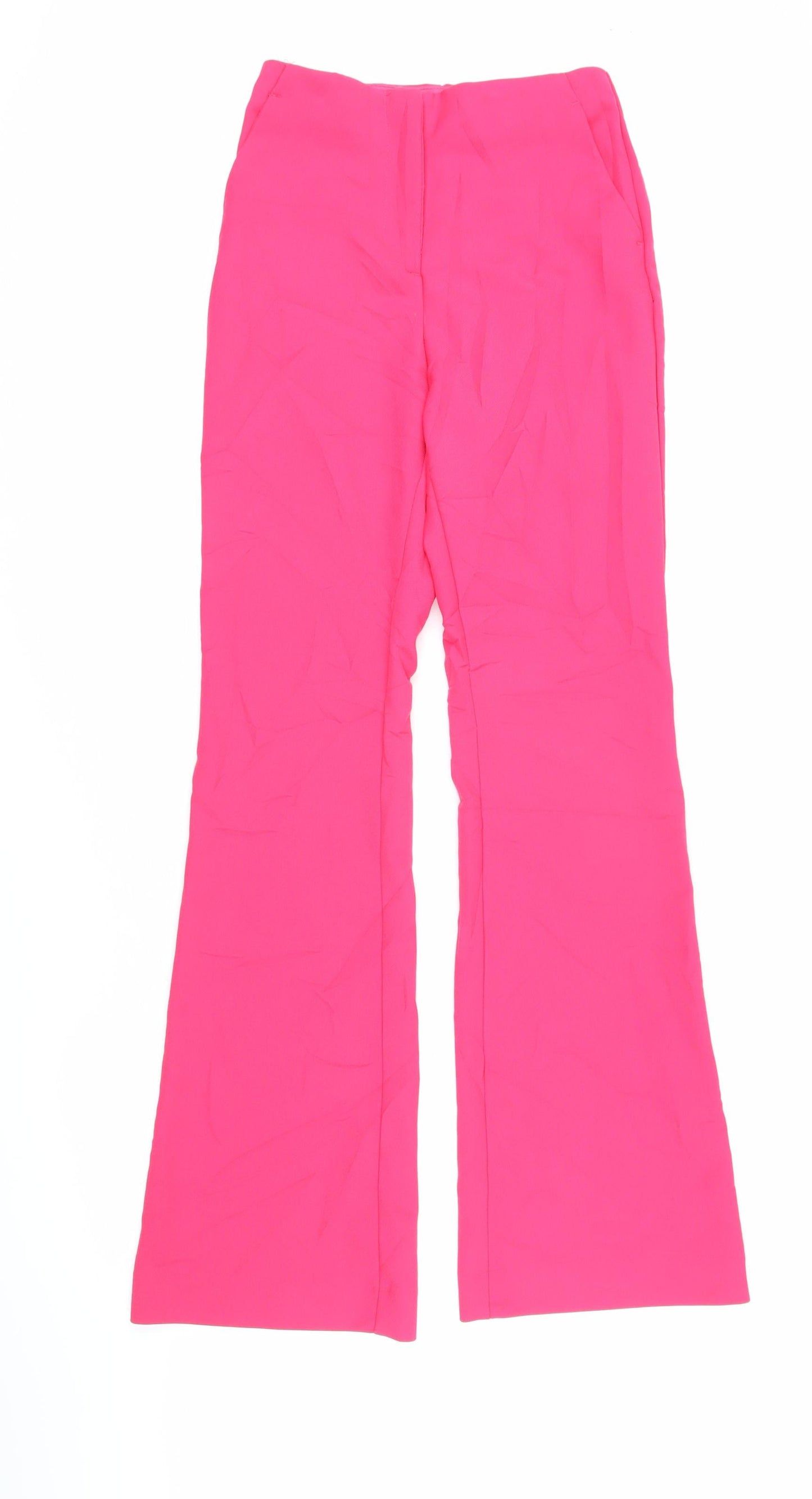 Womens UK Size 34 in H&M Regular Fit  Pink Trousers