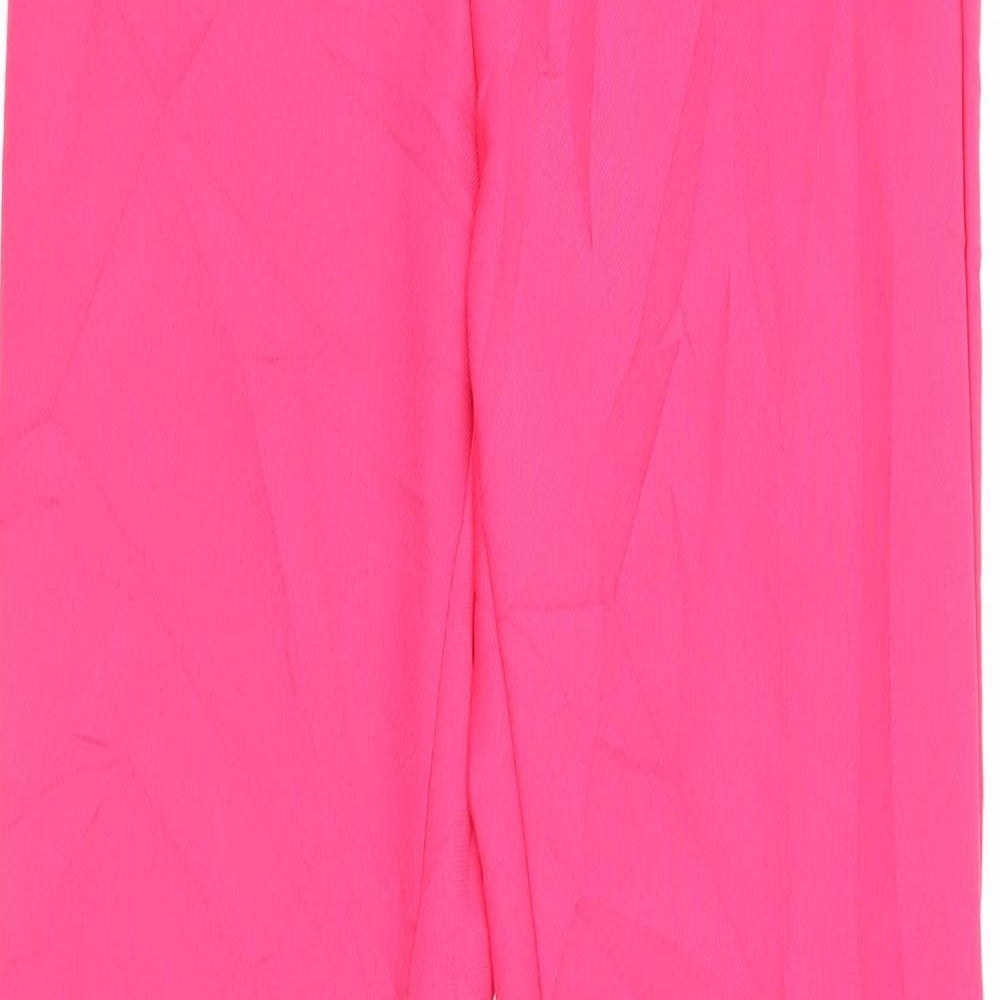 Womens UK Size 34 in H&M Regular Fit  Pink Trousers
