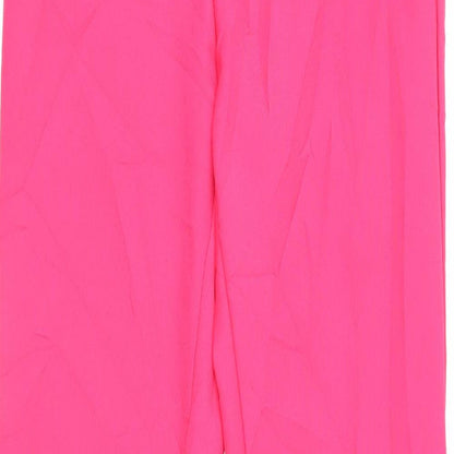 Womens UK Size 34 in H&M Regular Fit  Pink Trousers