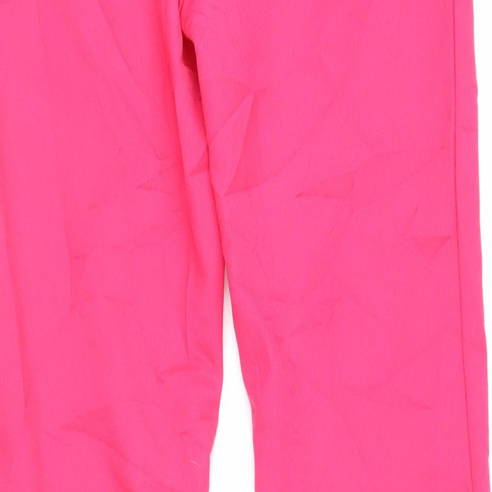 Womens UK Size 34 in H&M Regular Fit  Pink Trousers