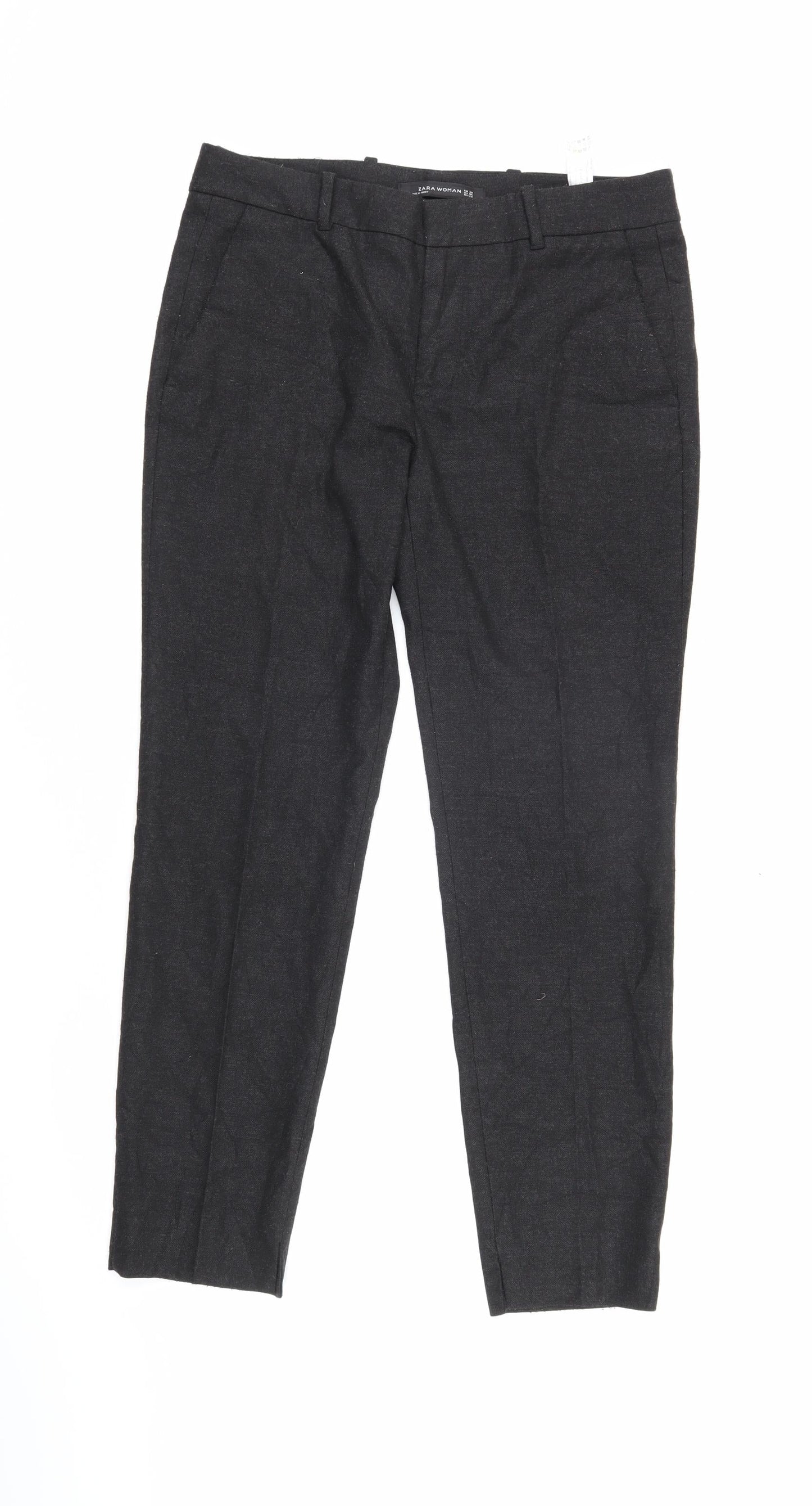 Womens UK Size 38 Zara Regular Fit  Grey Trousers