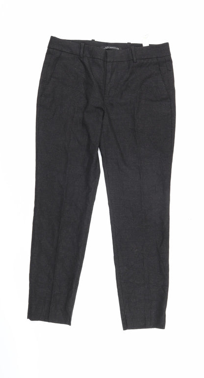 Womens UK Size 38 Zara Regular Fit  Grey Trousers