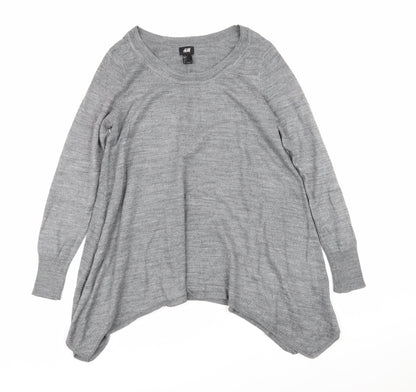 Womens UK Size S H&M Grey Pullover Jumper
